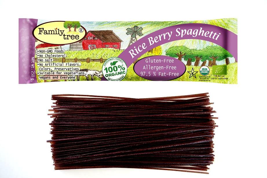 สปาเก็ตตี้ข้าวไรซ์เบอรี่ออร์แกนิก กลูเต็_